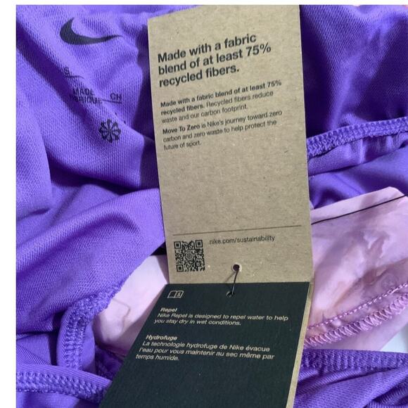 Nike Dri Fit Repel Shorts Womens Small Mid-Rise Brief Lined Running Purple NWT - Picture 14 of 15